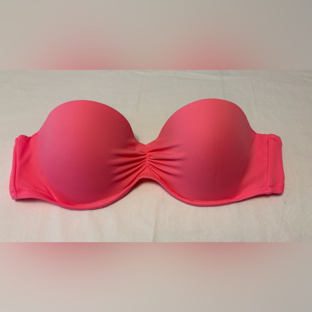 Victoria's Secret Hot Pink Bandeau bikini top